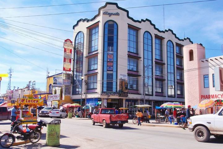 building in Nuevo Progreso